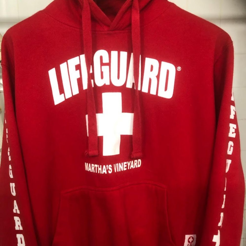 RARE LADIES LIFEGUARD BRAND MARTHA'S VINEYARD EDITION ICONIC HOODIE SIZE M